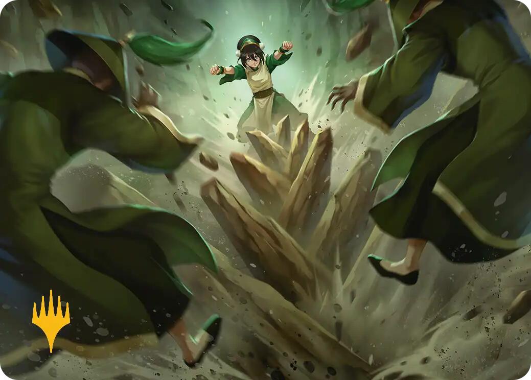 Rockalanche Art Card (Gold-Stamped Planeswalker Symbol) [Avatar: The Last Airbender Art Series] MTG Single Magic: The Gathering | Red Claw Gaming