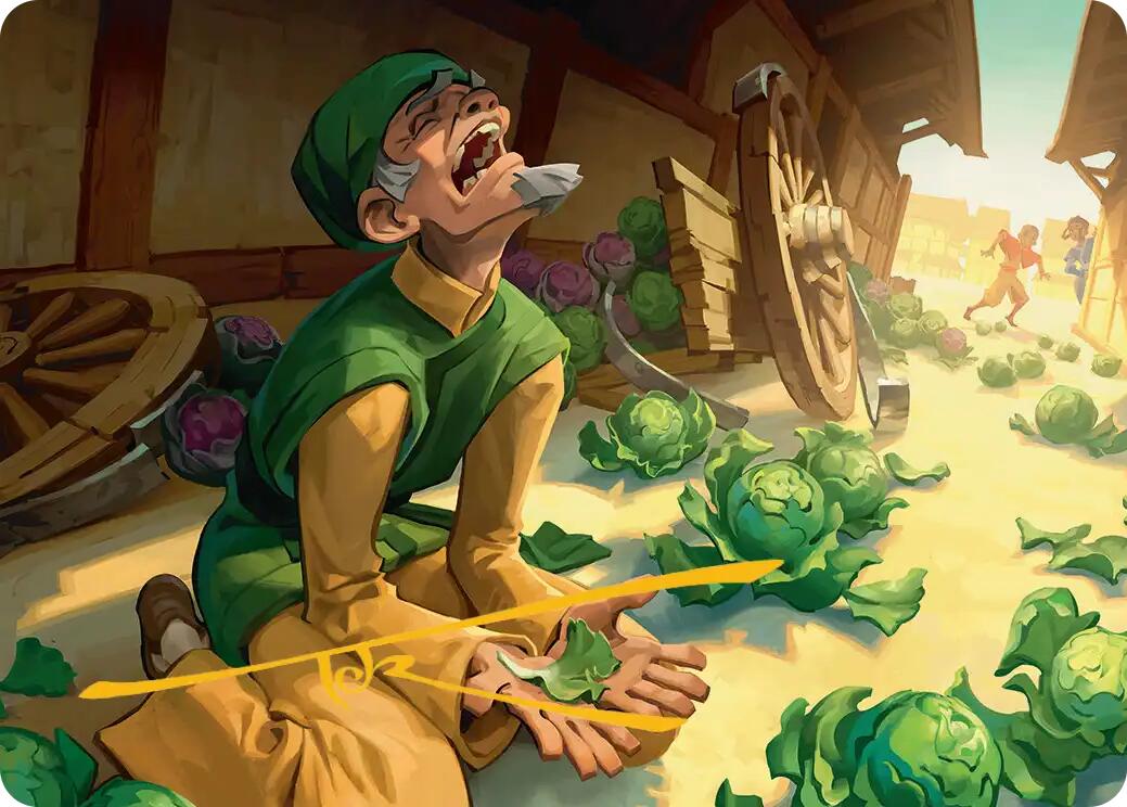 Unlucky Cabbage Merchant Art Card (Gold-Stamped Signature) [Avatar: The Last Airbender Art Series] MTG Single Magic: The Gathering | Red Claw Gaming