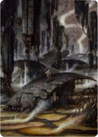 Grimclimb Pathway Art Card [Zendikar Rising Art Series] MTG Single Magic: The Gathering | Red Claw Gaming