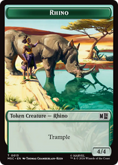 Rhino (013) // Beast (011) Double-Sided Token [Marvel Super Heroes Commander Tokens] | Red Claw Gaming