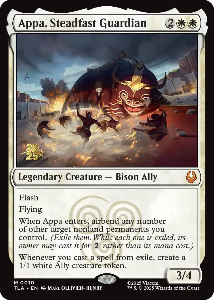 Appa, Steadfast Guardian [Avatar: The Last Airbender Prerelease Cards] MTG Single Magic: The Gathering | Red Claw Gaming