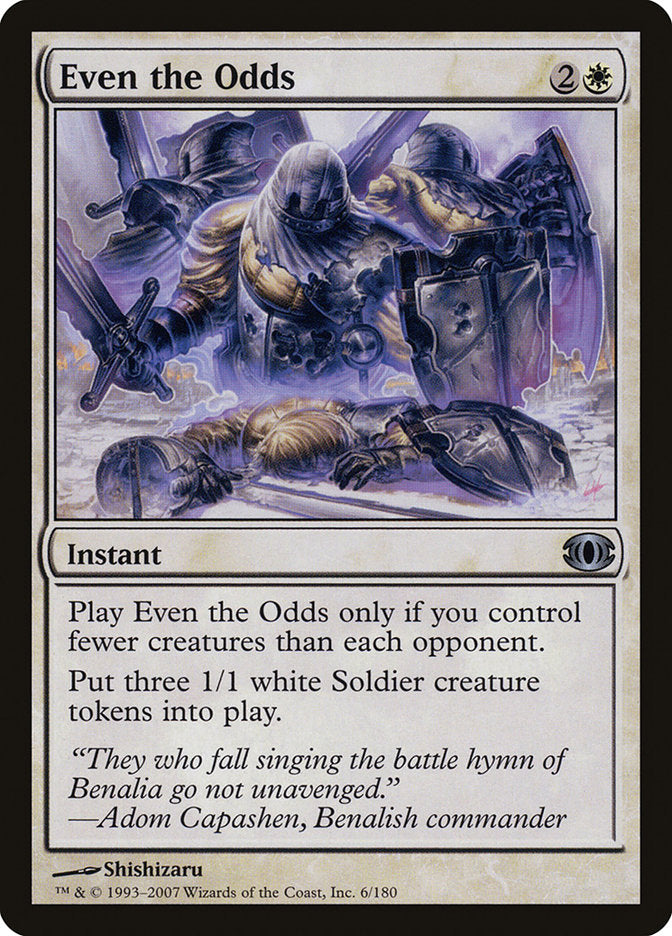 Even the Odds [Future Sight] MTG Single Magic: The Gathering | Red Claw Gaming
