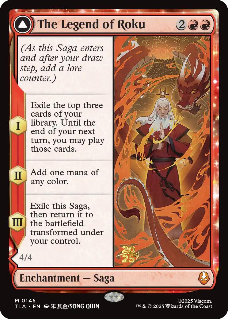 The Legend of Roku [Avatar: The Last Airbender Prerelease Cards] MTG Single Magic: The Gathering | Red Claw Gaming