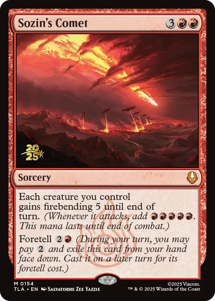 Sozin's Comet [Avatar: The Last Airbender Prerelease Cards] MTG Single Magic: The Gathering | Red Claw Gaming