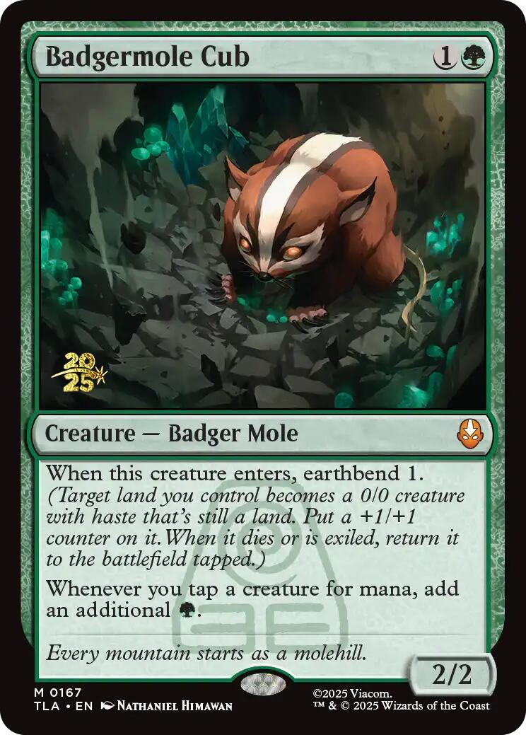 Badgermole Cub [Avatar: The Last Airbender Prerelease Cards] MTG Single Magic: The Gathering | Red Claw Gaming