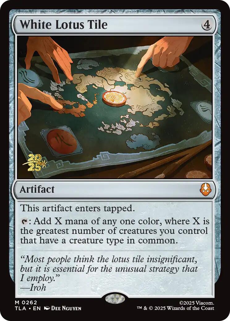 White Lotus Tile [Avatar: The Last Airbender Prerelease Cards] MTG Single Magic: The Gathering | Red Claw Gaming