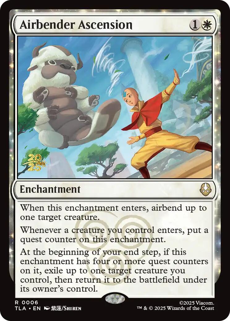 Airbender Ascension [Avatar: The Last Airbender Prerelease Cards] MTG Single Magic: The Gathering | Red Claw Gaming