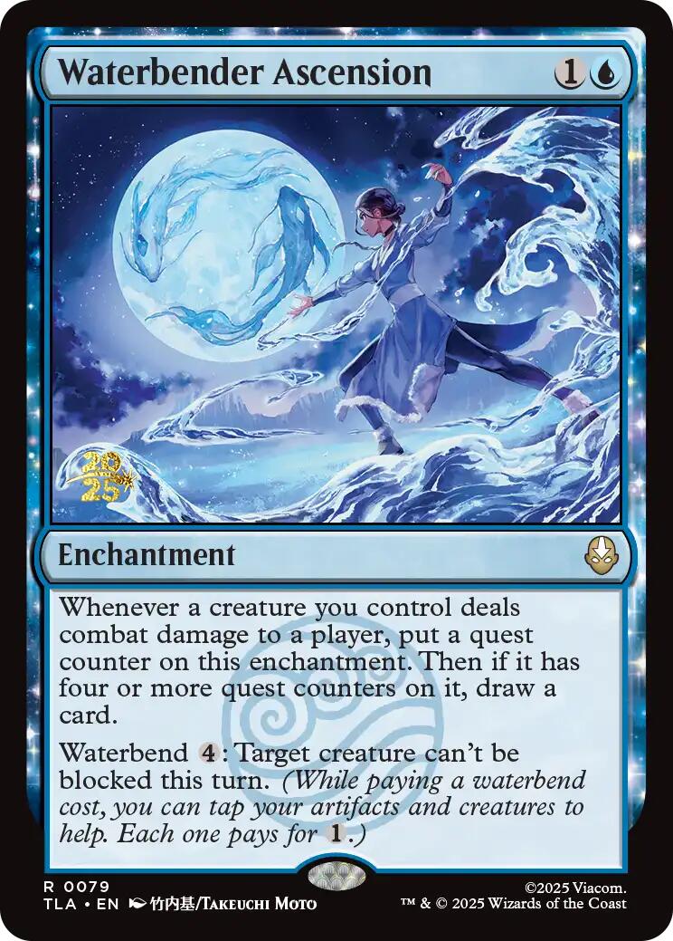Waterbender Ascension [Avatar: The Last Airbender Prerelease Cards] MTG Single Magic: The Gathering | Red Claw Gaming