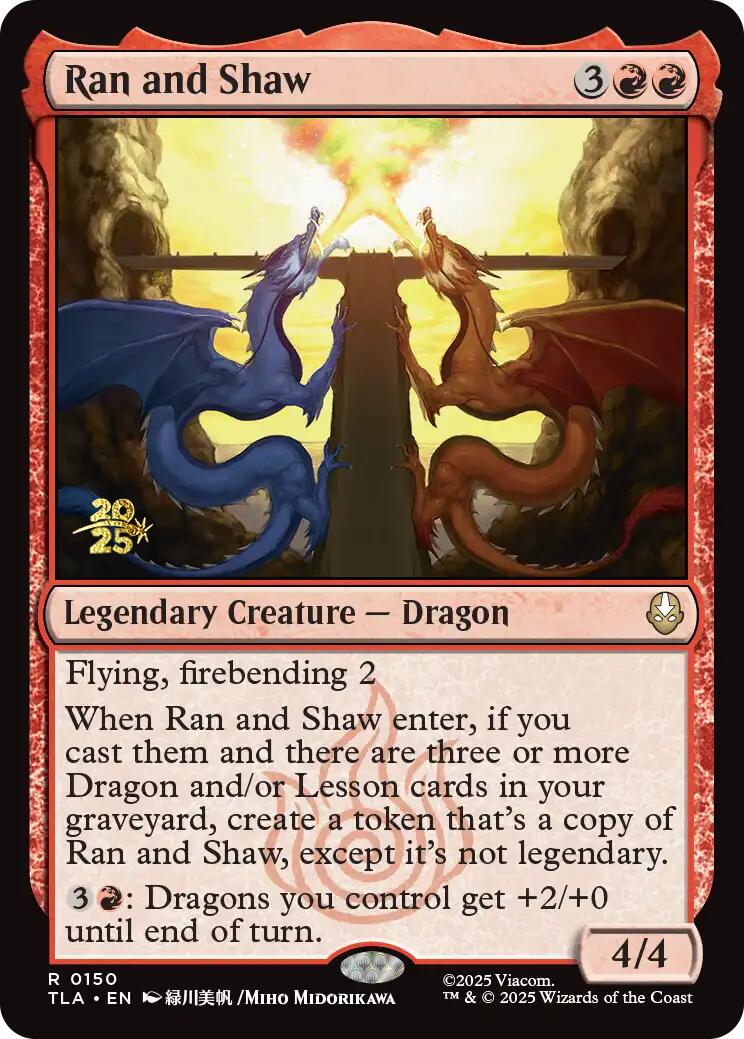 Ran and Shaw [Avatar: The Last Airbender Prerelease Cards] MTG Single Magic: The Gathering | Red Claw Gaming