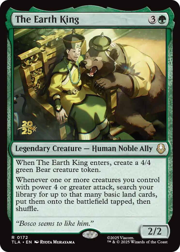 The Earth King [Avatar: The Last Airbender Prerelease Cards] MTG Single Magic: The Gathering | Red Claw Gaming