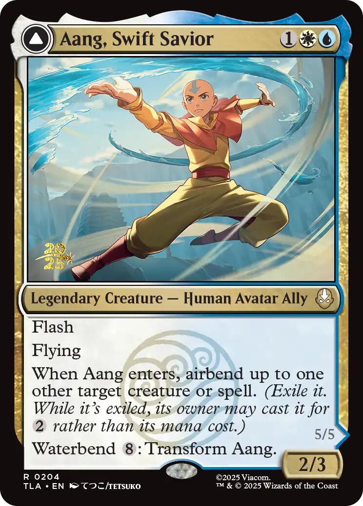 Aang, Swift Savior [Avatar: The Last Airbender Prerelease Cards] MTG Single Magic: The Gathering | Red Claw Gaming