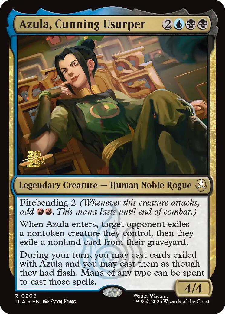 Azula, Cunning Usurper [Avatar: The Last Airbender Prerelease Cards] MTG Single Magic: The Gathering | Red Claw Gaming