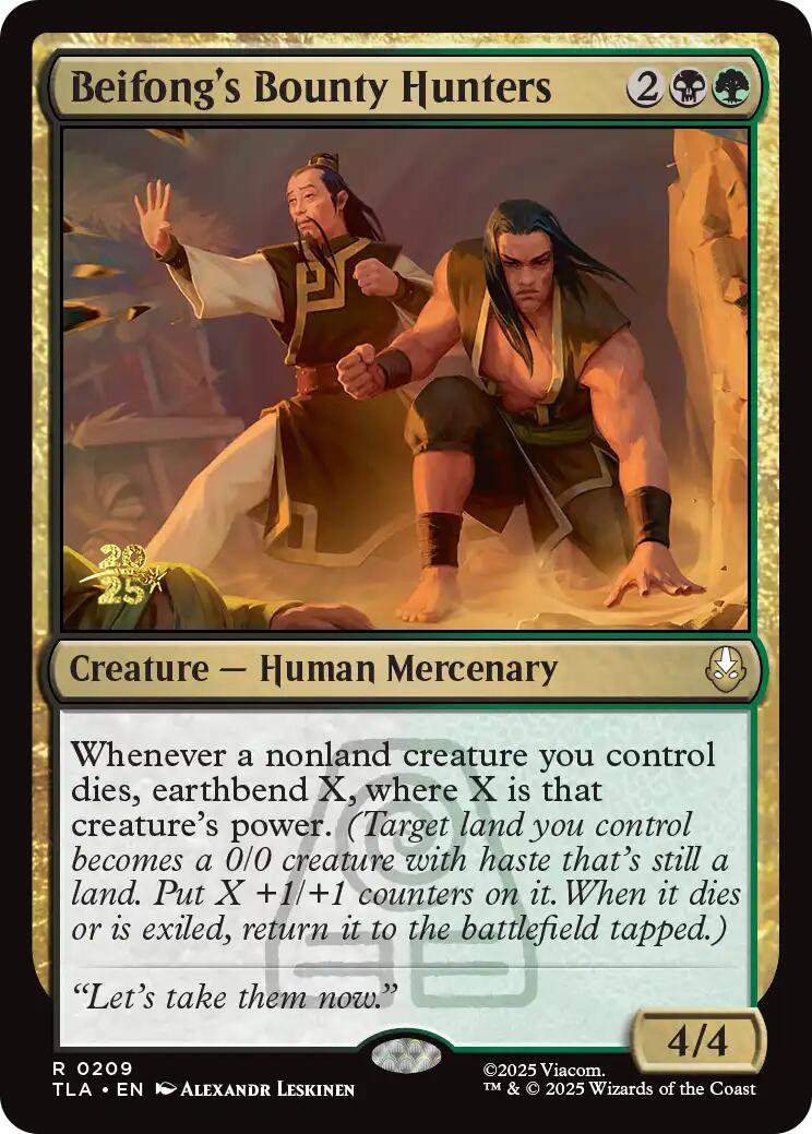 Beifong's Bounty Hunters [Avatar: The Last Airbender Prerelease Cards] MTG Single Magic: The Gathering | Red Claw Gaming