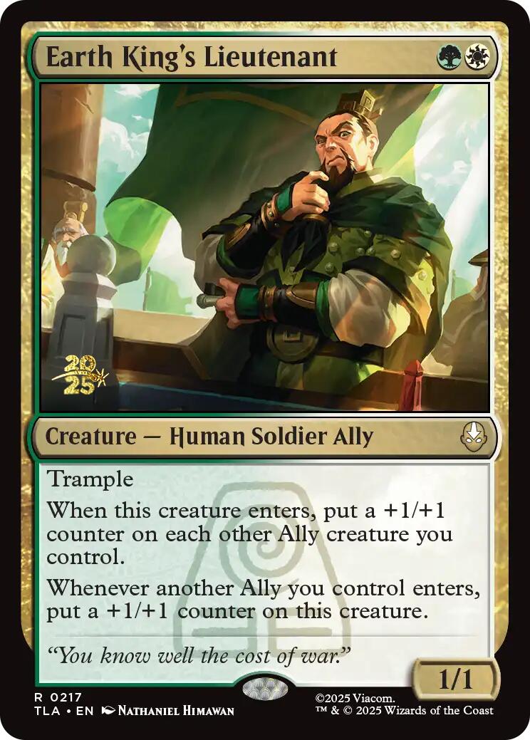Earth King's Lieutenant [Avatar: The Last Airbender Prerelease Cards] MTG Single Magic: The Gathering | Red Claw Gaming