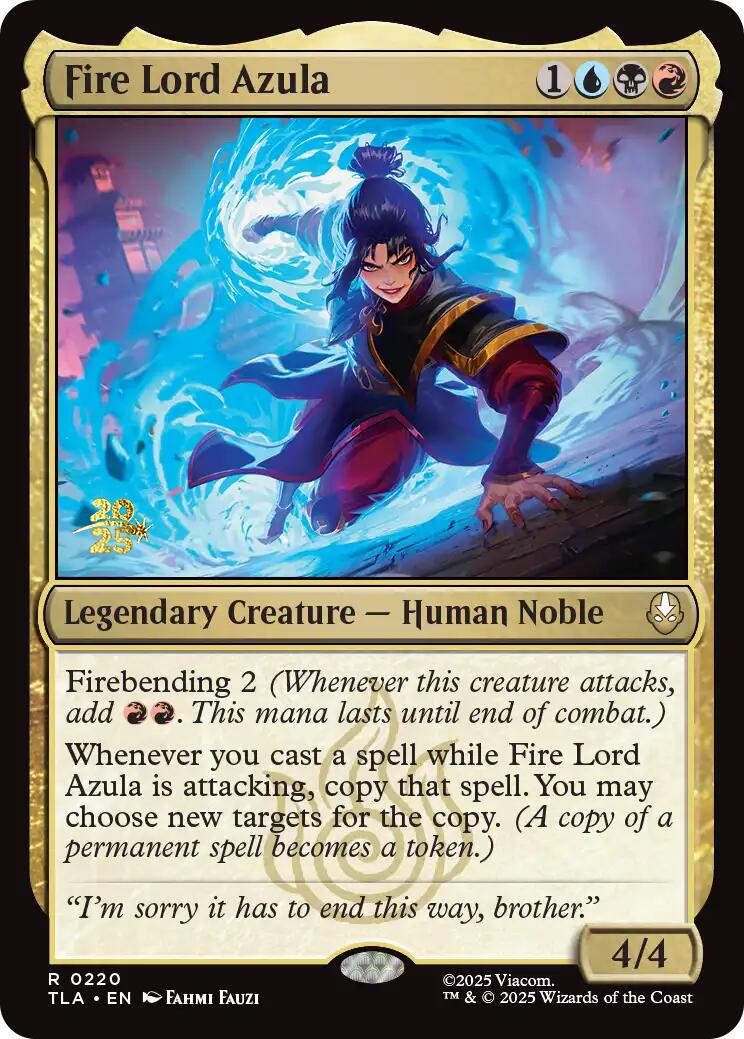 Fire Lord Azula [Avatar: The Last Airbender Prerelease Cards] MTG Single Magic: The Gathering | Red Claw Gaming