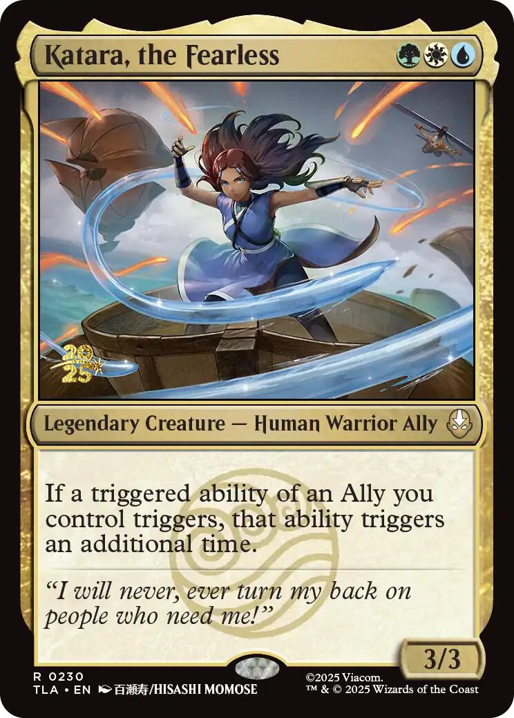 Katara, the Fearless [Avatar: The Last Airbender Prerelease Cards] MTG Single Magic: The Gathering | Red Claw Gaming