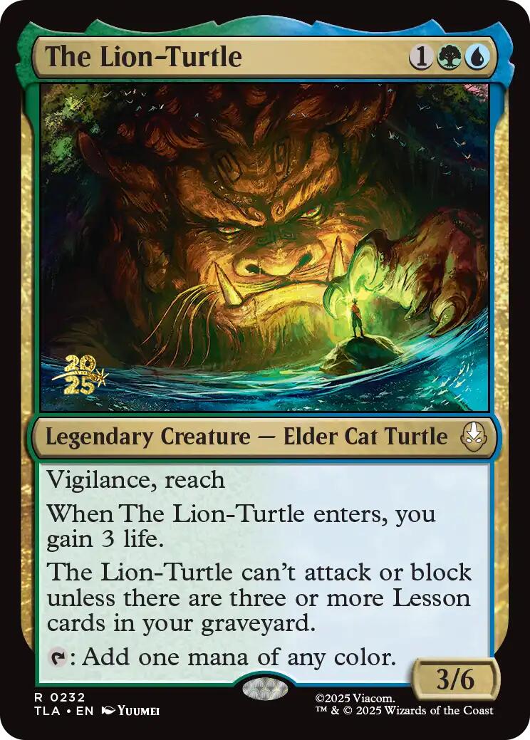 The Lion-Turtle [Avatar: The Last Airbender Prerelease Cards] MTG Single Magic: The Gathering | Red Claw Gaming