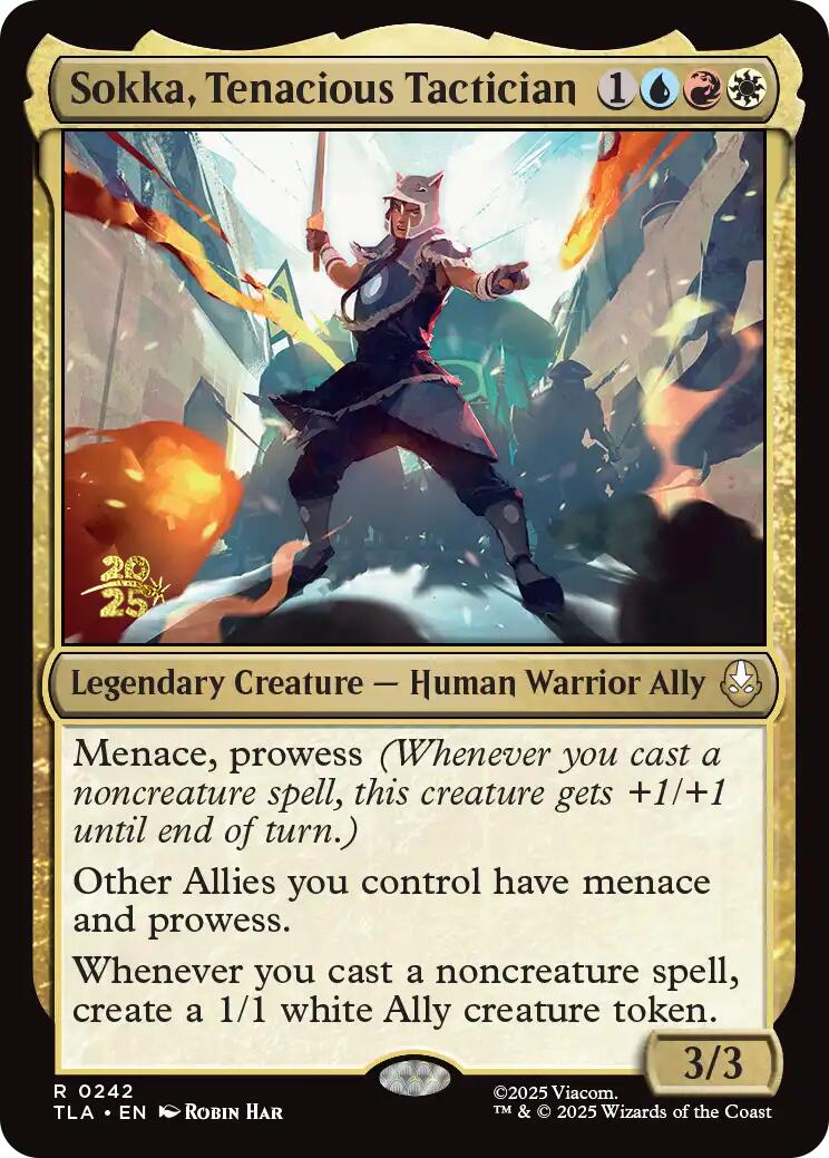 Sokka, Tenacious Tactician [Avatar: The Last Airbender Prerelease Cards] MTG Single Magic: The Gathering | Red Claw Gaming