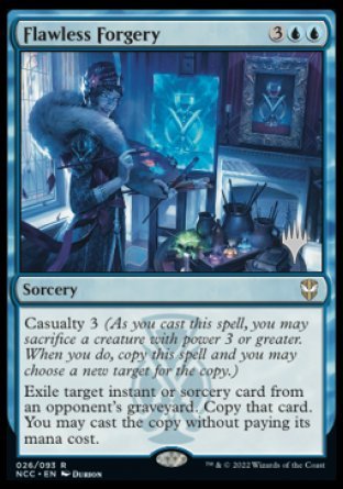 Flawless Forgery (Promo Pack) [Streets of New Capenna Commander Promos] MTG Single Magic: The Gathering | Red Claw Gaming