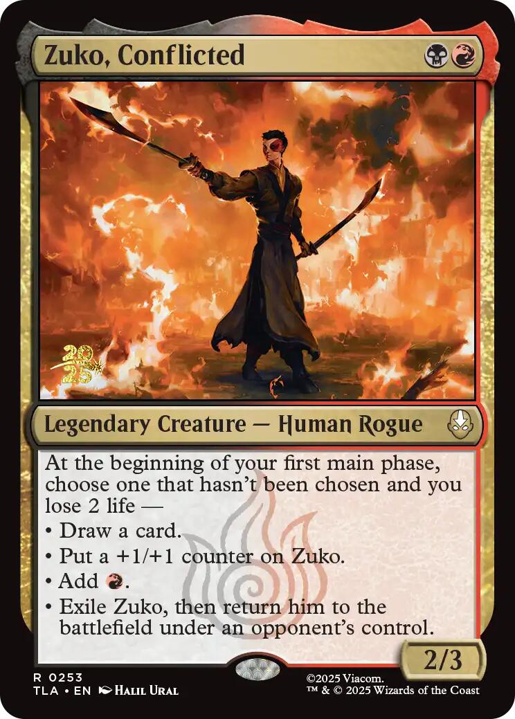 Zuko, Conflicted [Avatar: The Last Airbender Prerelease Cards] MTG Single Magic: The Gathering | Red Claw Gaming