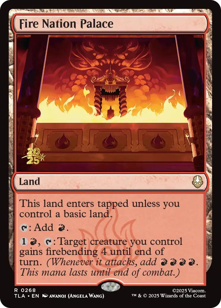 Fire Nation Palace [Avatar: The Last Airbender Prerelease Cards] MTG Single Magic: The Gathering | Red Claw Gaming