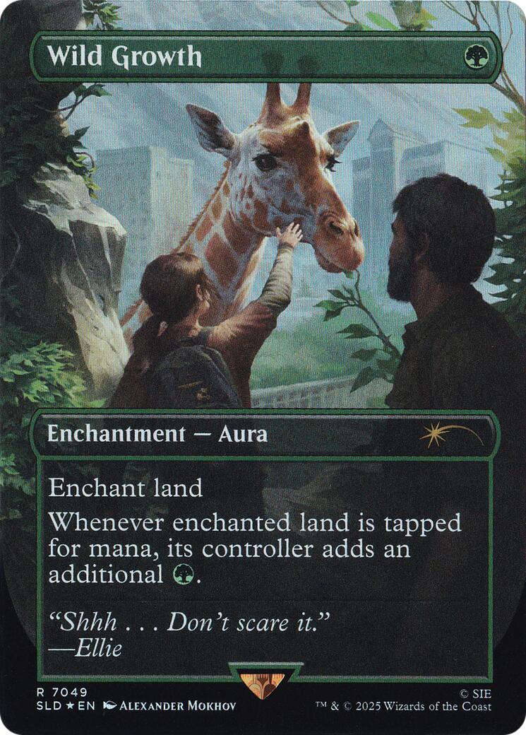 Wild Growth (Rainbow Foil) [Secret Lair Drop Series] MTG Single Magic: The Gathering | Red Claw Gaming