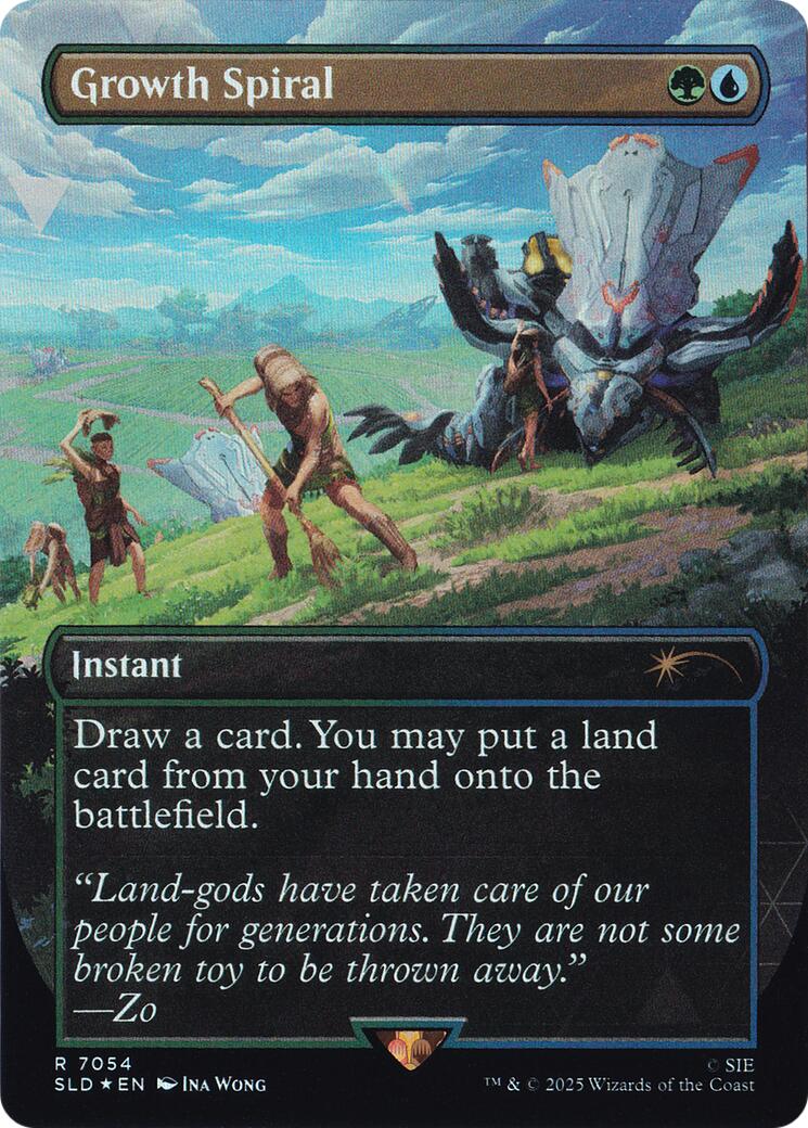 Growth Spiral (Rainbow Foil) [Secret Lair Drop Series] MTG Single Magic: The Gathering | Red Claw Gaming