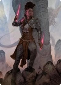 Kaya the Inexorable Art Card [Kaldheim Art Series] MTG Single Magic: The Gathering | Red Claw Gaming