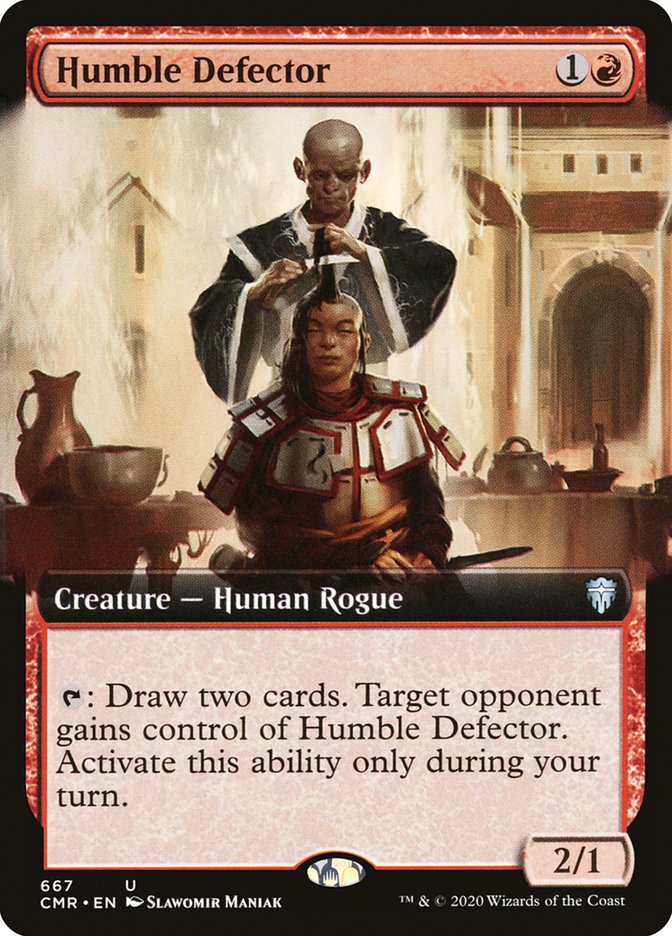 Humble Defector (Extended Art) [Commander Legends] MTG Single Magic: The Gathering | Red Claw Gaming