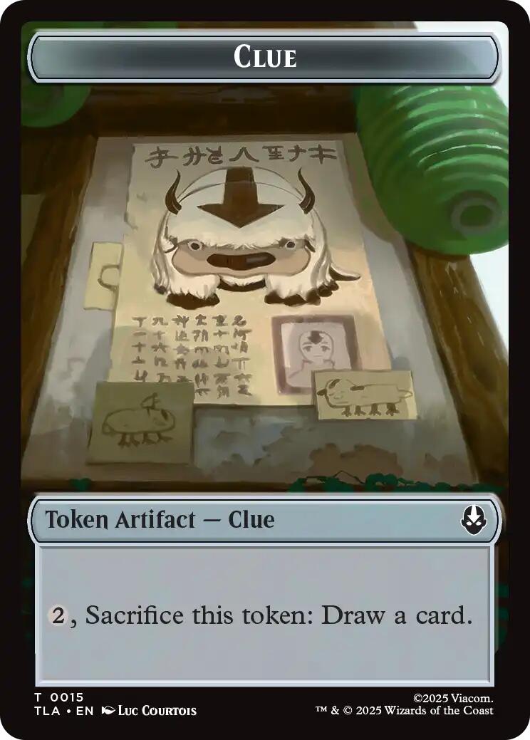 Ally (0004) // Clue (0015) Double-Sided Token [Avatar: The Last Airbender Tokens] MTG Single Magic: The Gathering | Red Claw Gaming
