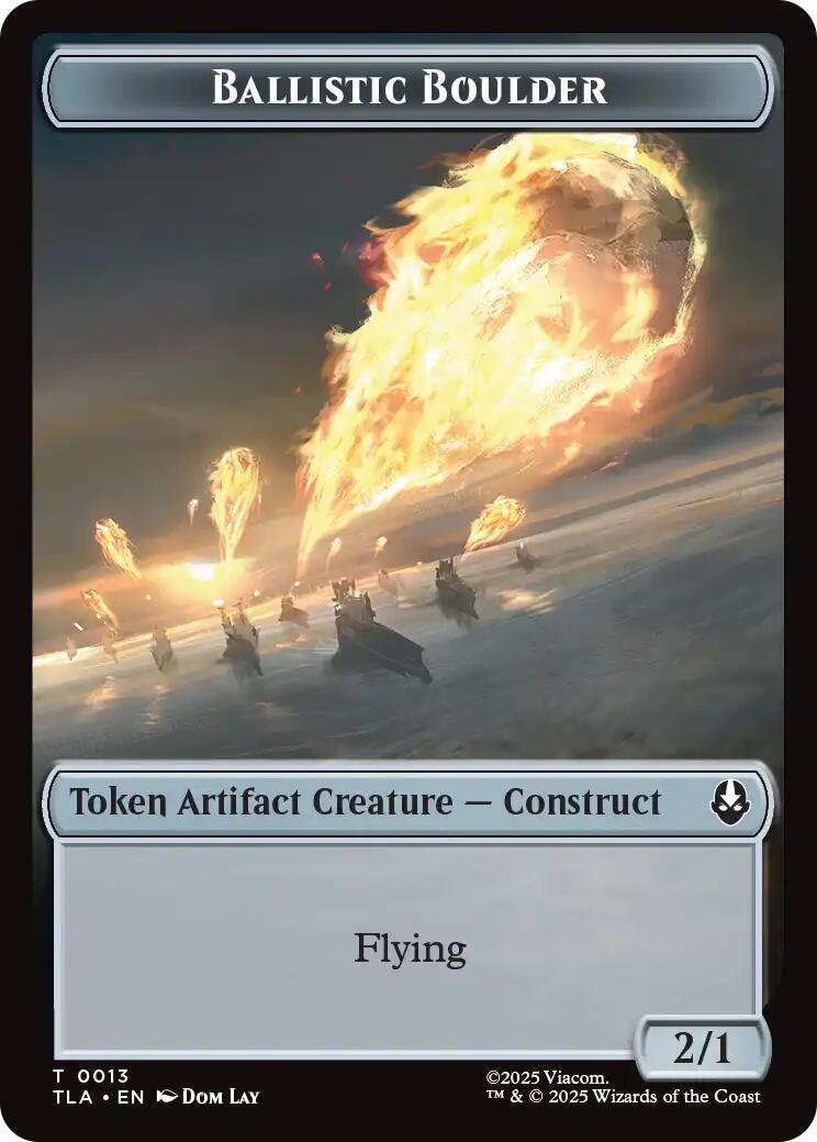Ballistic Boulder // Soldier (0011) Double-Sided Token [Avatar: The Last Airbender Tokens] MTG Single Magic: The Gathering | Red Claw Gaming