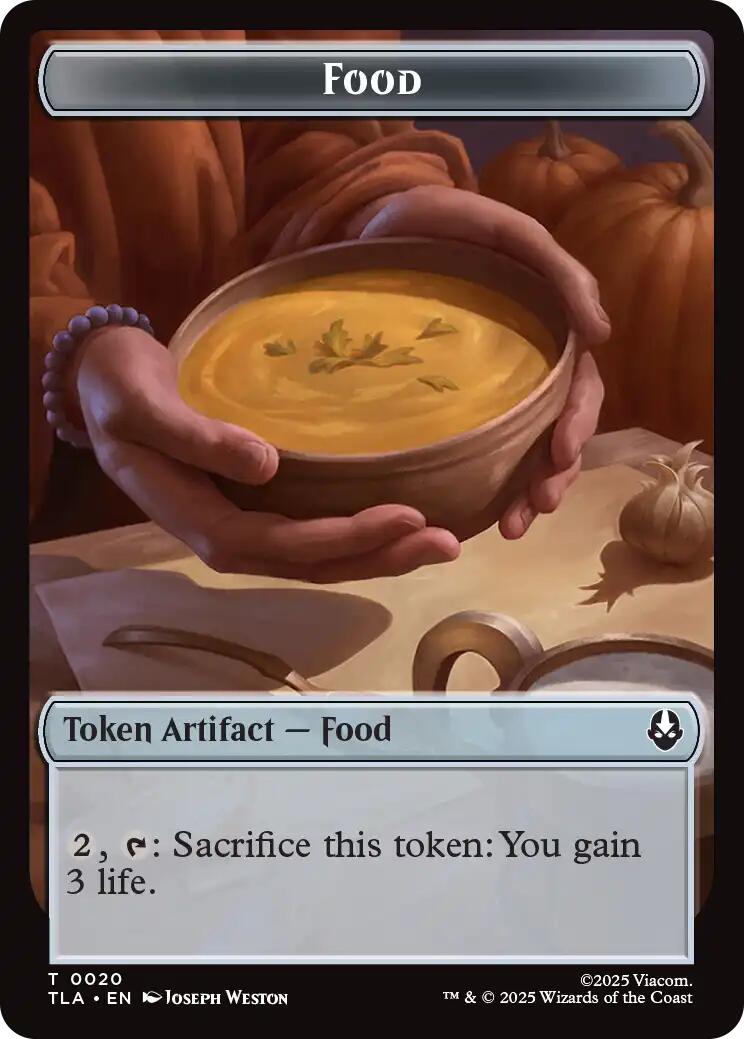 Bear // Food (0020) Double-Sided Token [Avatar: The Last Airbender Tokens] MTG Single Magic: The Gathering | Red Claw Gaming