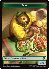 Bear // Food (0020) Double-Sided Token [Avatar: The Last Airbender Tokens] MTG Single Magic: The Gathering | Red Claw Gaming