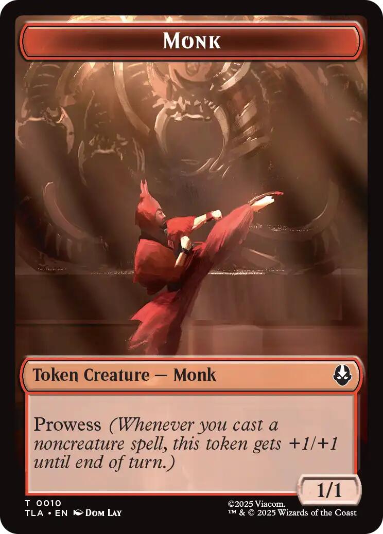 Monk // Food (0021) Double-Sided Token [Avatar: The Last Airbender Tokens] MTG Single Magic: The Gathering | Red Claw Gaming