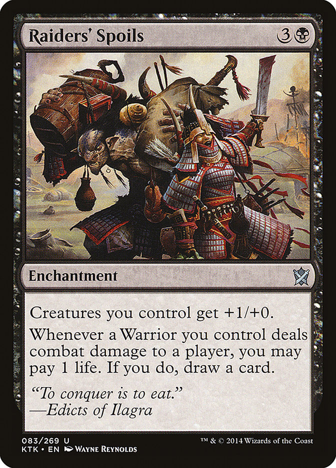 Raiders' Spoils [Khans of Tarkir] MTG Single Magic: The Gathering | Red Claw Gaming