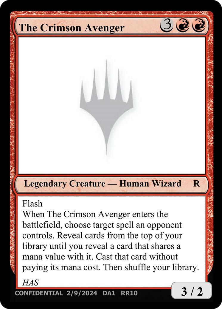 The Crimson Avenger [Unknown Event] MTG Single Magic: The Gathering | Red Claw Gaming