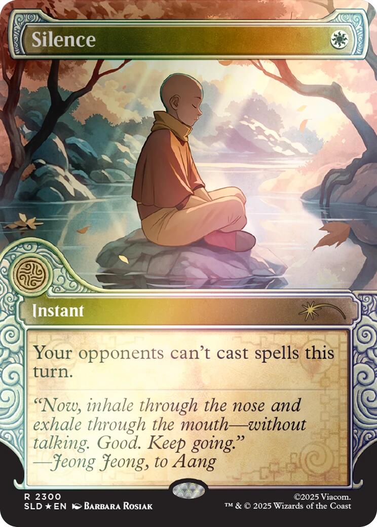 Silence (2300) (Rainbow Foil) [Secret Lair Drop Series] MTG Single Magic: The Gathering | Red Claw Gaming