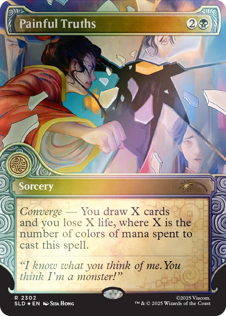 Painful Truths (Rainbow Foil) [Secret Lair Drop Series] MTG Single Magic: The Gathering | Red Claw Gaming