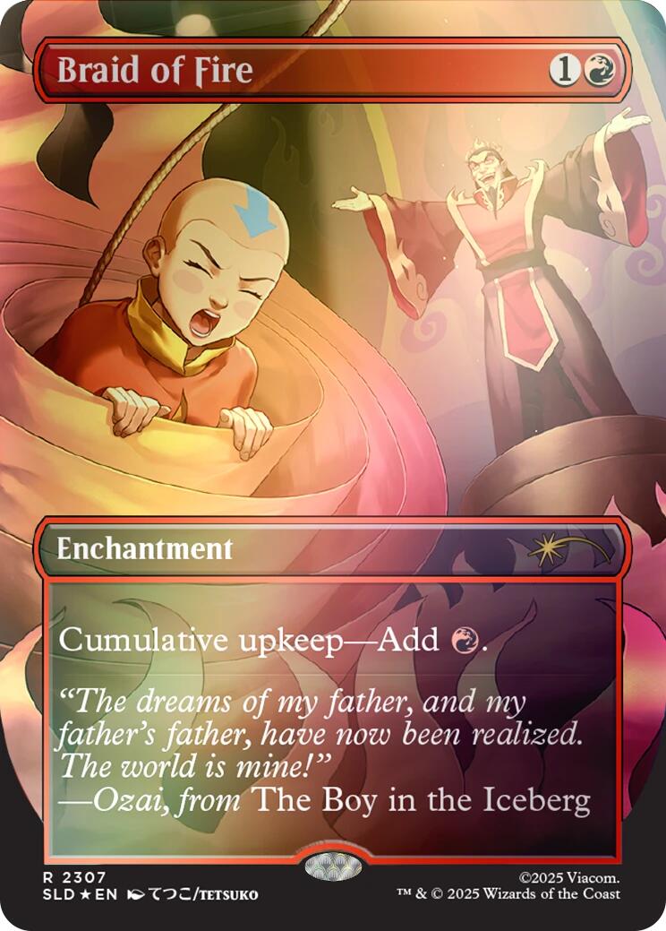 Braid of Fire (2307) (Rainbow Foil) [Secret Lair Drop Series] MTG Single Magic: The Gathering | Red Claw Gaming