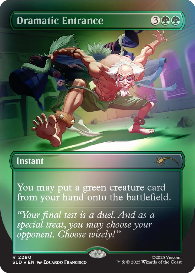 Dramatic Entrance (Rainbow Foil) [Secret Lair Drop Series] MTG Single Magic: The Gathering | Red Claw Gaming