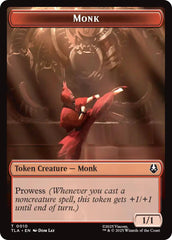 Monk // Clue (0017) Double-Sided Token [Avatar: The Last Airbender Tokens] | Red Claw Gaming