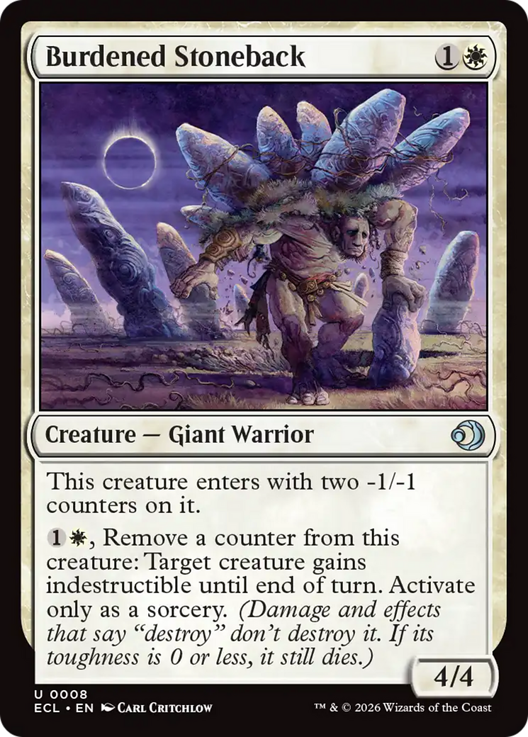 Burdened Stoneback [Lorwyn Eclipsed] MTG Single Magic: The Gathering | Red Claw Gaming