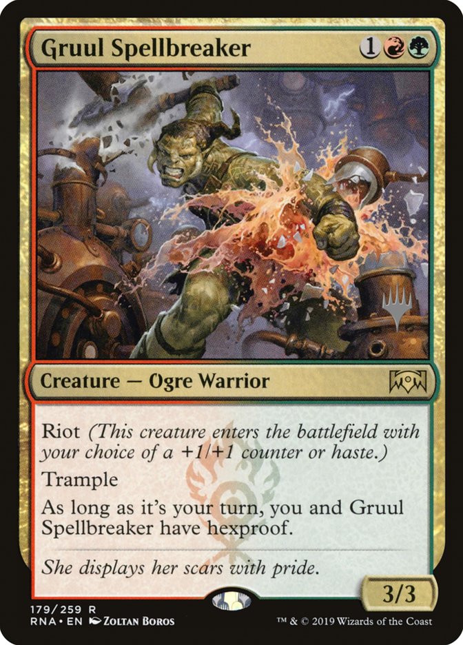Gruul Spellbreaker (Promo Pack) [Ravnica Allegiance Promos] MTG Single Magic: The Gathering | Red Claw Gaming