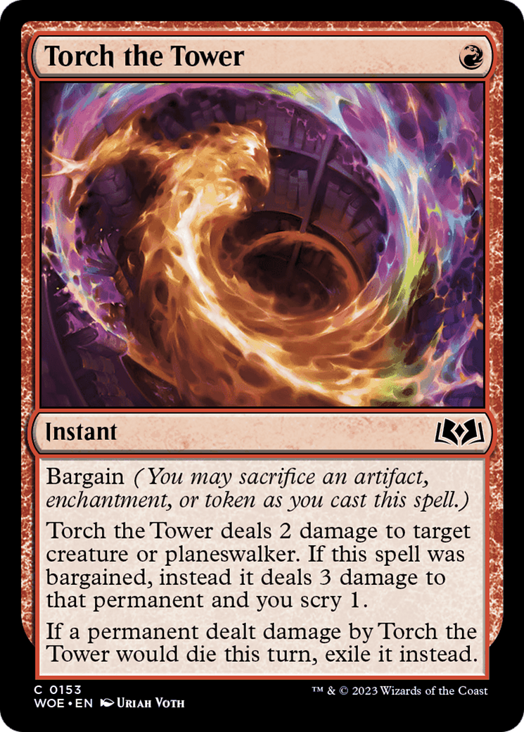 Torch the Tower [Wilds of Eldraine] MTG Single Magic: The Gathering    | Red Claw Gaming