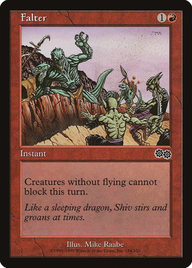 Falter [Urza's Saga] MTG Single Magic: The Gathering | Red Claw Gaming