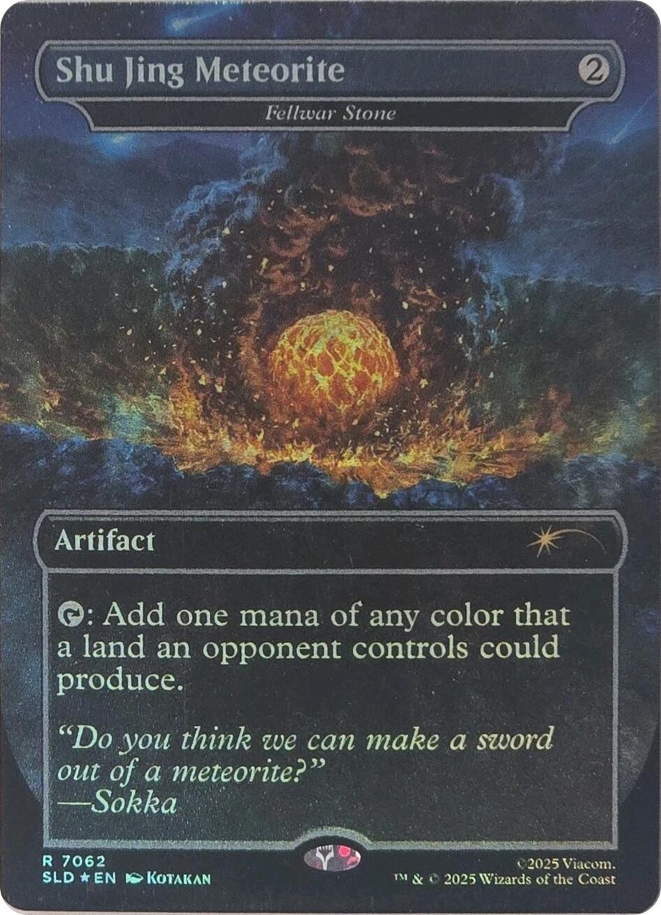 Shu Jing Meteorite - Fellwar Stone (Rainbow Foil) [Secret Lair Drop Series] MTG Single Magic: The Gathering | Red Claw Gaming