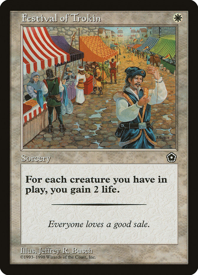 Festival of Trokin [Portal Second Age] MTG Single Magic: The Gathering | Red Claw Gaming