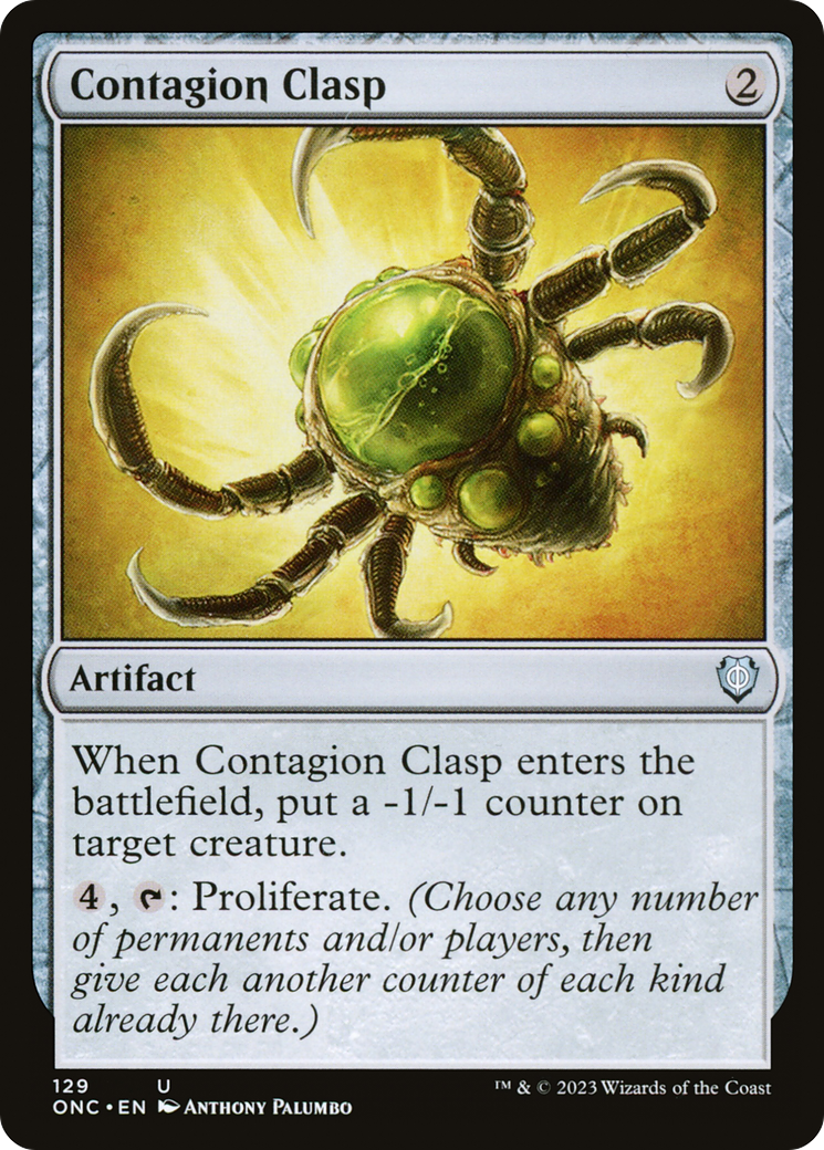 Contagion Clasp [Phyrexia: All Will Be One Commander] MTG Single Magic: The Gathering | Red Claw Gaming