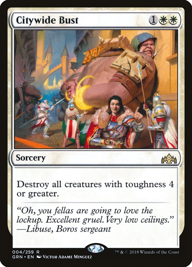 Citywide Bust [Guilds of Ravnica] MTG Single Magic: The Gathering | Red Claw Gaming