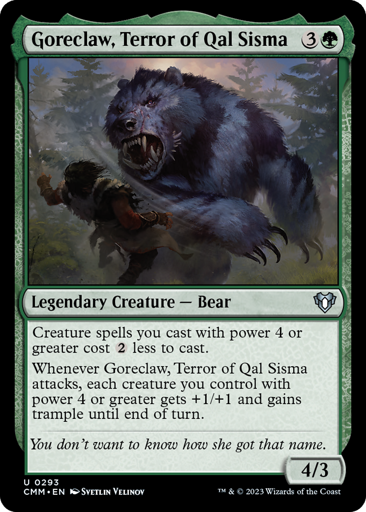 Goreclaw, Terror of Qal Sisma [Commander Masters] MTG Single Magic: The Gathering | Red Claw Gaming